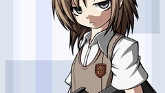 Weapons Guns Anime gray eyes anime girls brunettes school 