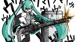 Weapons Guns Anime hatsune miku heavy vocaloid