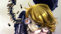 Weapons Guns Anime scope white background hats ammunition 