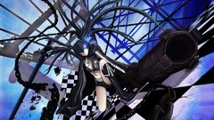 Weapons Guns Anime Shorts chains long hair anime girls boots 