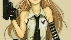 Weapons Guns Anime Simple Background