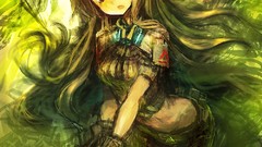 Weapons Guns armor gloves pistols belts pants long hair pink 