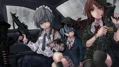 Weapons Guns Army cars tie hats Vampires military Cigarettes 