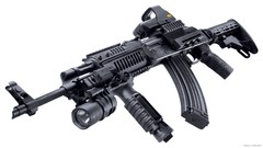 Weapons Guns Army equipment ak 74 assault rifle eotech