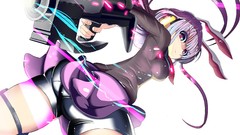 Weapons Guns ass headphones tie white background red eyes 