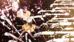 Weapons Guns blondes anime girls mahou shoujo madoka magica 