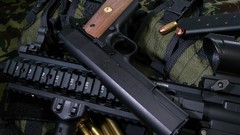 Weapons Guns Colt ar-15 .45 acp M1911 5 56x45mm