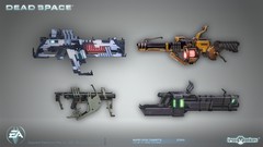 Weapons Guns dead space machine gun digital art video games EA 