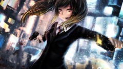 Weapons Guns headphones Anime anime girls