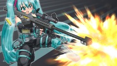 Weapons Guns headphones Anime scope ammunition shells armor 