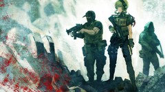 Weapons Guns headphones Army blood soldiers military gloves 