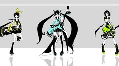 Weapons Guns headphones hammer tie navel Shorts red eyes arrows 