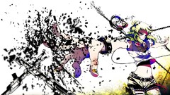 Weapons Guns headphones hands Anime glasses chains blondes 