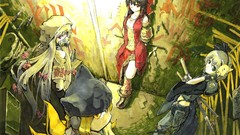 Weapons Guns headphones Katana Drawn Knives Ribbons masks 