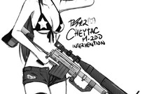 Weapons Guns headphones white background ammunition sniper 