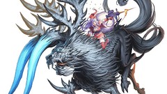 Weapons Guns Monsters horns riding Simple Background Santa 