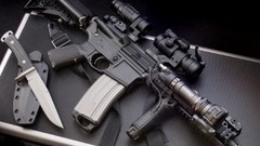Weapons Guns Rifles ar-15 Aimpoint Surefire LED WeaponLight
