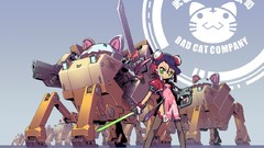 Weapons Guns robot Anime Swords anime girls Chinese clothes 