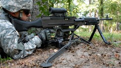 Weapons Guns soldiers military machine gun Bipod 7.62x51mm NATO 