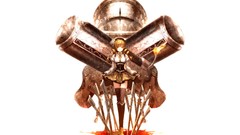 Weapons Guns white background hats blondes skirts long hair 