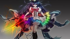 Weapons hats Swords long hair anime girls touhou hinanawi 