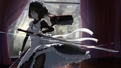 Weapons Katana Anime anime girls kikivi