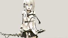Weapons Katana Anime blue eyes underwear panties