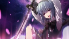 Weapons Katana Anime Swords short hair konpaku youmu upscaled