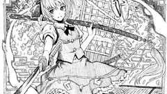 Weapons Katana Manga Swords short hair konpaku youmu touhou 