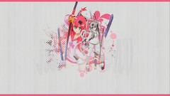 Weapons Katana Swords pink hair anime girls hair ornaments hair 