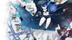 Weapons Katana Swords short hair black rock shooter konpaku 