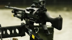 Weapons machine gun artwork M240 eotech