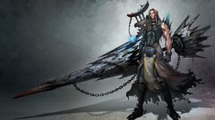 Weapons paintings Warriors Swords drawings illustrations 