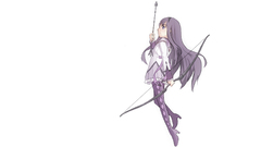 Weapons purple hair mahou