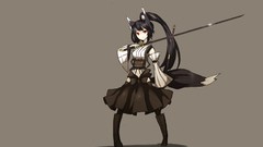 Weapons red eyes Swords skirts long hair anime girls boots 