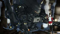 Weapons Robots Anime long hair anime girls boots black hair 