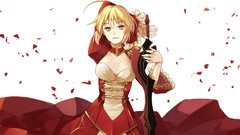 Weapons saber Swords blondes green eyes fate stay night fate 