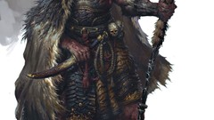 Weapons skulls axe creatures artwork fantasy art