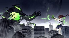Weapons Skyscrapers Robots fight giant horns gloves Ribbons 