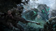 Weapons soldiers artwork video games bungie futuristic Destiny 