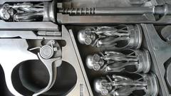 Weapons strange pistols bullets