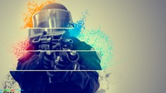 Weapons SWAT helmets multicolor deviantart digital art