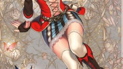 Weapons Swords blondes anime girls short hair Midori Foo