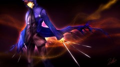 Weapons Swords brown eyes brunettes short hair fate zero fate 