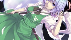 Weapons Swords konpaku youmu gray hair touhou