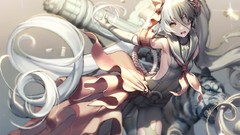 Weapons Tigers anime girls blue eyes twintails blade and soul 