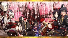 Weapons white hair long hair black hair kajiri kamui kagura 