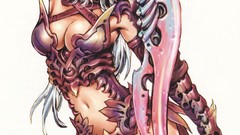 Weapons white hair tails artwork yamashita shunya