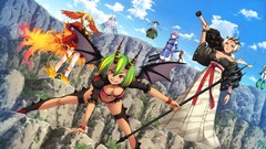 Weapons wings Anime horns anime girls cleavage Bunny Black