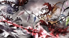 Weapons wings dress anime girls remilia scarlet touhou izayoi 